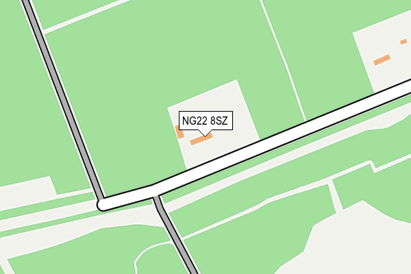 NG22 8SZ map - OS OpenMap – Local (Ordnance Survey) NG22 8SZ map - OS OpenMap – Local (Ordnance Survey)