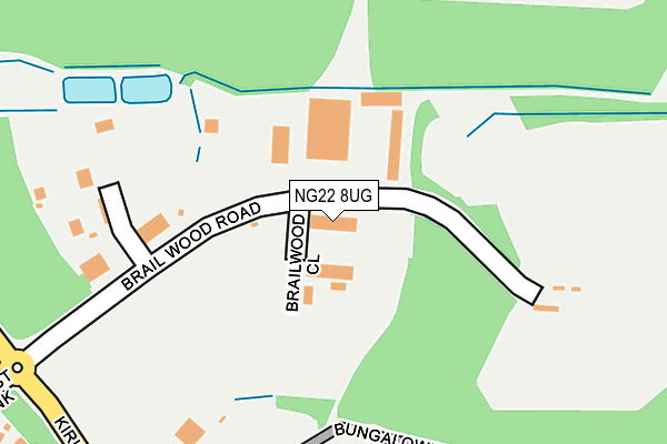 NG22 8UG map - OS OpenMap – Local (Ordnance Survey) NG22 8UG map - OS OpenMap – Local (Ordnance Survey)