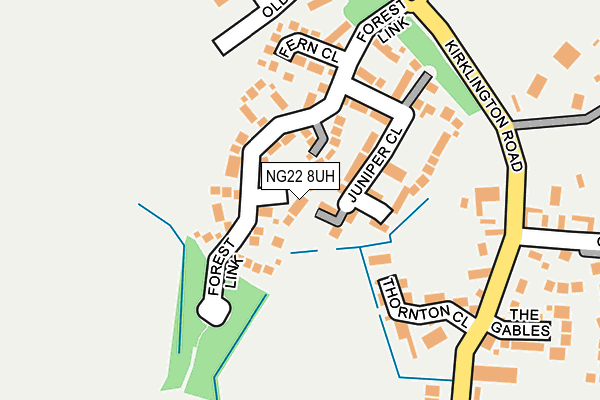NG22 8UH map - OS OpenMap – Local (Ordnance Survey) NG22 8UH map - OS OpenMap – Local (Ordnance Survey)