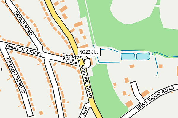 NG22 8UJ map - OS OpenMap – Local (Ordnance Survey) NG22 8UJ map - OS OpenMap – Local (Ordnance Survey)