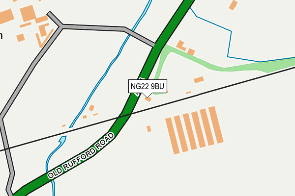 NG22 9BU map - OS OpenMap – Local (Ordnance Survey) NG22 9BU map - OS OpenMap – Local (Ordnance Survey)