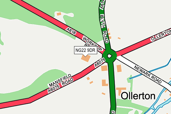 NG22 9DR map - OS OpenMap – Local (Ordnance Survey) NG22 9DR map - OS OpenMap – Local (Ordnance Survey)