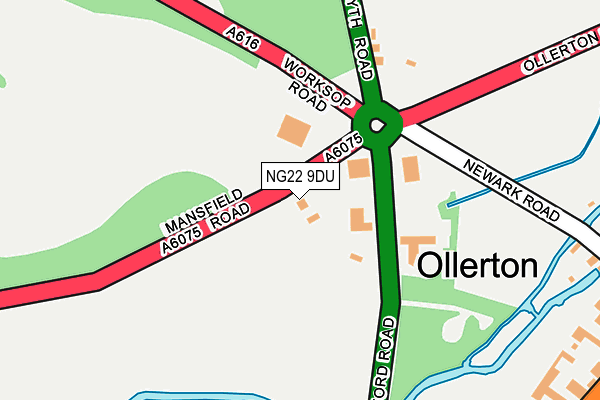NG22 9DU map - OS OpenMap – Local (Ordnance Survey) NG22 9DU map - OS OpenMap – Local (Ordnance Survey)