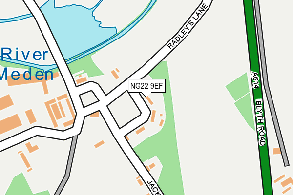 NG22 9EF map - OS OpenMap – Local (Ordnance Survey) NG22 9EF map - OS OpenMap – Local (Ordnance Survey)