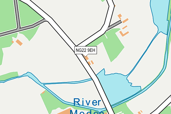 NG22 9EH map - OS OpenMap – Local (Ordnance Survey) NG22 9EH map - OS OpenMap – Local (Ordnance Survey)