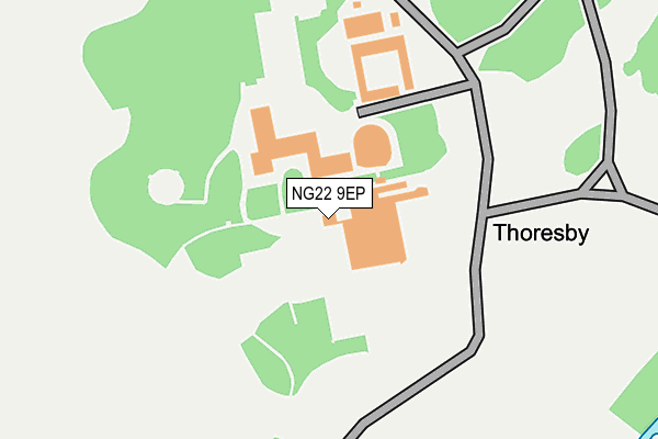 NG22 9EP map - OS OpenMap – Local (Ordnance Survey) NG22 9EP map - OS OpenMap – Local (Ordnance Survey)