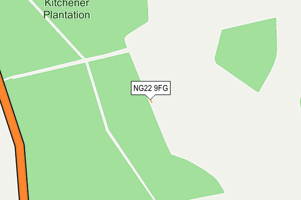 NG22 9FG map - OS OpenMap – Local (Ordnance Survey) NG22 9FG map - OS OpenMap – Local (Ordnance Survey)