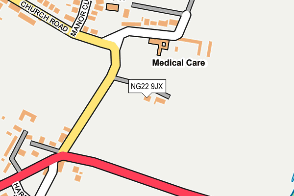 NG22 9JX map - OS OpenMap – Local (Ordnance Survey) NG22 9JX map - OS OpenMap – Local (Ordnance Survey)