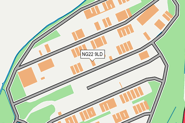 NG22 9LD map - OS OpenMap – Local (Ordnance Survey) NG22 9LD map - OS OpenMap – Local (Ordnance Survey)