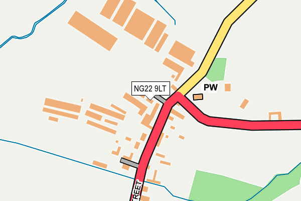 NG22 9LT map - OS OpenMap – Local (Ordnance Survey) NG22 9LT map - OS OpenMap – Local (Ordnance Survey)