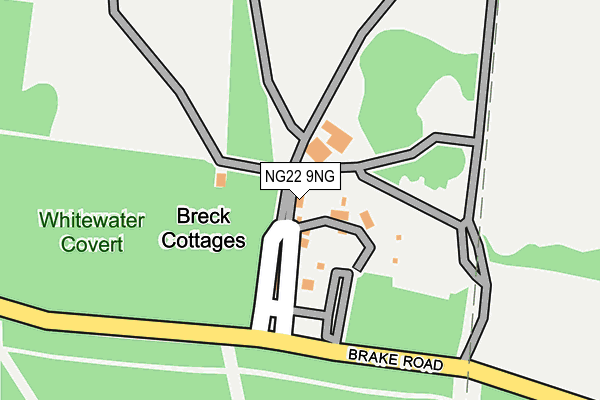 NG22 9NG map - OS OpenMap – Local (Ordnance Survey) NG22 9NG map - OS OpenMap – Local (Ordnance Survey)