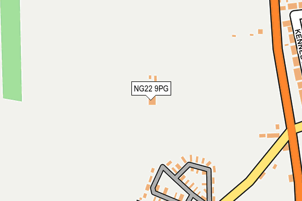NG22 9PG map - OS OpenMap – Local (Ordnance Survey) NG22 9PG map - OS OpenMap – Local (Ordnance Survey)