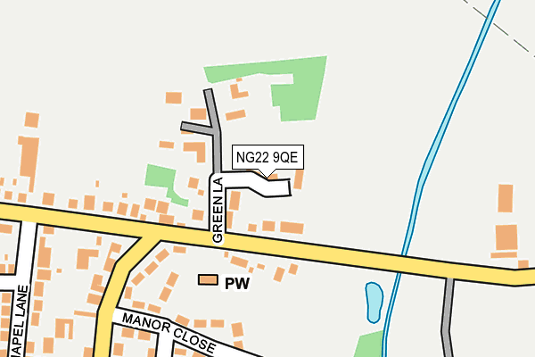 NG22 9QE map - OS OpenMap – Local (Ordnance Survey) NG22 9QE map - OS OpenMap – Local (Ordnance Survey)