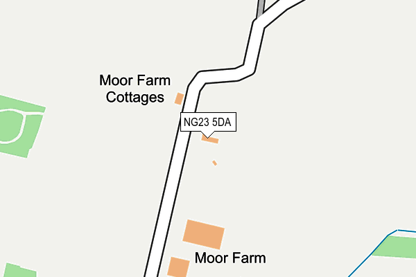NG23 5DA map - OS OpenMap – Local (Ordnance Survey) NG23 5DA map - OS OpenMap – Local (Ordnance Survey)