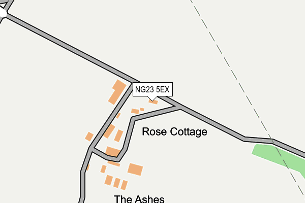 NG23 5EX map - OS OpenMap – Local (Ordnance Survey) NG23 5EX map - OS OpenMap – Local (Ordnance Survey)