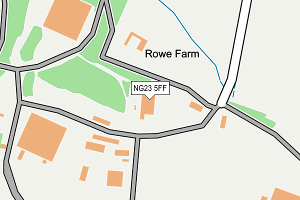 NG23 5FF map - OS OpenMap – Local (Ordnance Survey) NG23 5FF map - OS OpenMap – Local (Ordnance Survey)