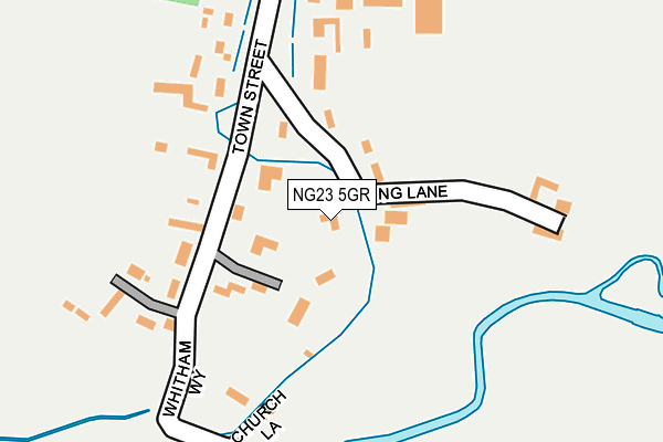 NG23 5GR map - OS OpenMap – Local (Ordnance Survey) NG23 5GR map - OS OpenMap – Local (Ordnance Survey)
