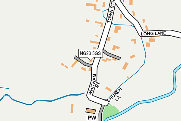 NG23 5GS map - OS OpenMap – Local (Ordnance Survey) NG23 5GS map - OS OpenMap – Local (Ordnance Survey)
