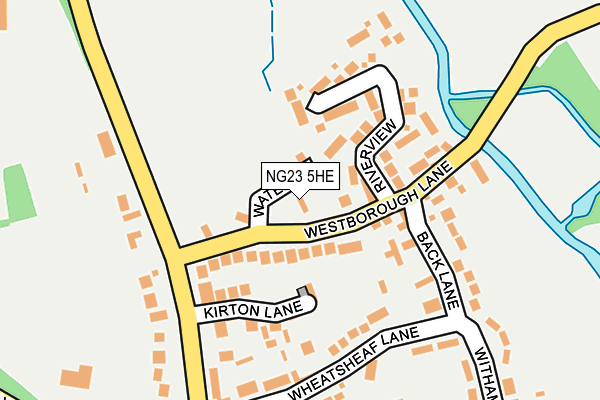 NG23 5HE map - OS OpenMap – Local (Ordnance Survey) NG23 5HE map - OS OpenMap – Local (Ordnance Survey)