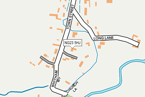 NG23 5HJ map - OS OpenMap – Local (Ordnance Survey) NG23 5HJ map - OS OpenMap – Local (Ordnance Survey)