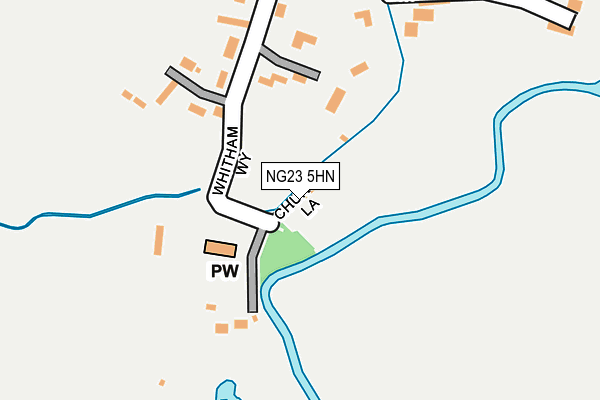 NG23 5HN map - OS OpenMap – Local (Ordnance Survey) NG23 5HN map - OS OpenMap – Local (Ordnance Survey)