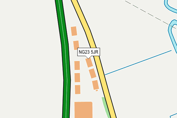 NG23 5JR map - OS OpenMap – Local (Ordnance Survey) NG23 5JR map - OS OpenMap – Local (Ordnance Survey)
