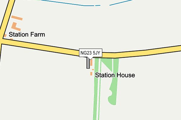 NG23 5JY map - OS OpenMap – Local (Ordnance Survey)