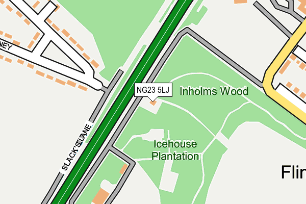 NG23 5LJ map - OS OpenMap – Local (Ordnance Survey) NG23 5LJ map - OS OpenMap – Local (Ordnance Survey)