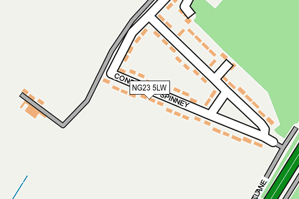 NG23 5LW map - OS OpenMap – Local (Ordnance Survey) NG23 5LW map - OS OpenMap – Local (Ordnance Survey)