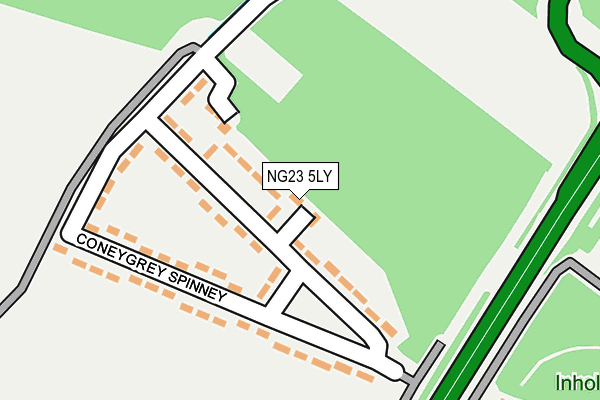 NG23 5LY map - OS OpenMap – Local (Ordnance Survey) NG23 5LY map - OS OpenMap – Local (Ordnance Survey)