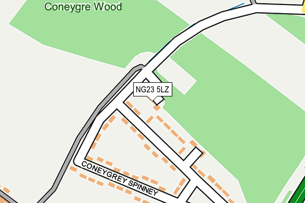 NG23 5LZ map - OS OpenMap – Local (Ordnance Survey)