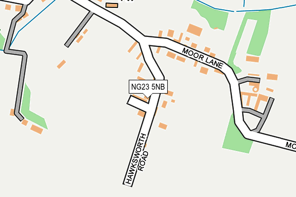 NG23 5NB map - OS OpenMap – Local (Ordnance Survey) NG23 5NB map - OS OpenMap – Local (Ordnance Survey)