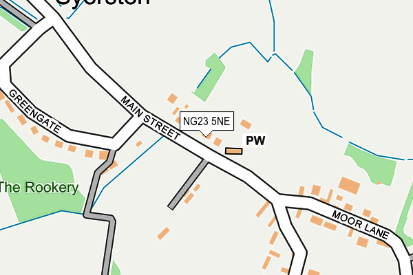 NG23 5NE map - OS OpenMap – Local (Ordnance Survey) NG23 5NE map - OS OpenMap – Local (Ordnance Survey)