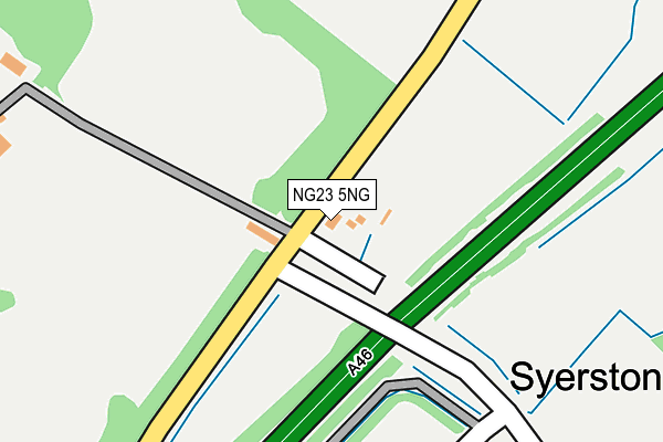 NG23 5NG map - OS OpenMap – Local (Ordnance Survey) NG23 5NG map - OS OpenMap – Local (Ordnance Survey)