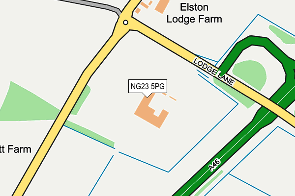 NG23 5PG map - OS OpenMap – Local (Ordnance Survey) NG23 5PG map - OS OpenMap – Local (Ordnance Survey)
