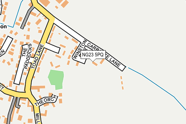 NG23 5PQ map - OS OpenMap – Local (Ordnance Survey) NG23 5PQ map - OS OpenMap – Local (Ordnance Survey)