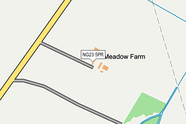 NG23 5PR map - OS OpenMap – Local (Ordnance Survey) NG23 5PR map - OS OpenMap – Local (Ordnance Survey)