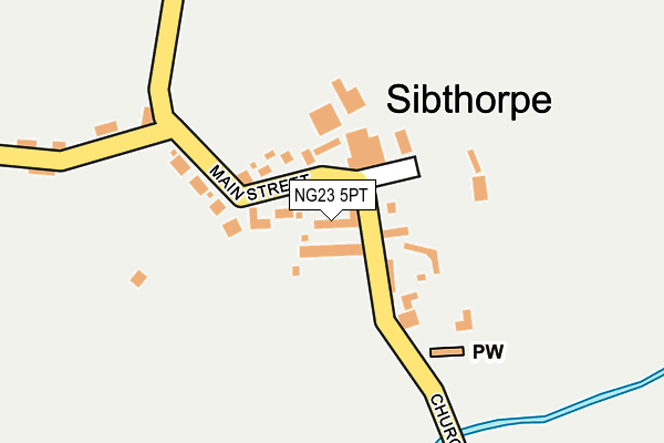 NG23 5PT map - OS OpenMap – Local (Ordnance Survey) NG23 5PT map - OS OpenMap – Local (Ordnance Survey)