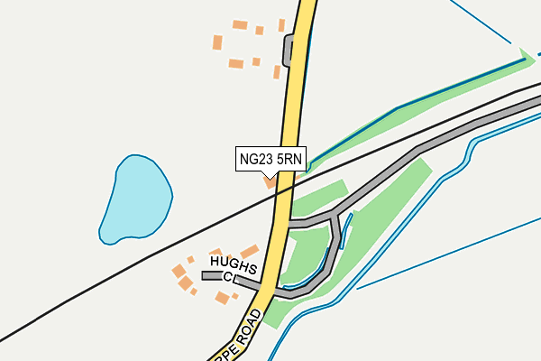 NG23 5RN map - OS OpenMap – Local (Ordnance Survey) NG23 5RN map - OS OpenMap – Local (Ordnance Survey)