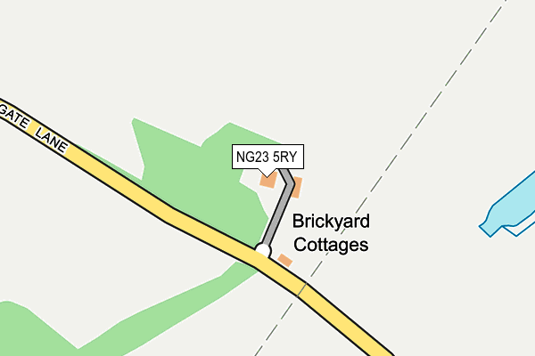NG23 5RY map - OS OpenMap – Local (Ordnance Survey) NG23 5RY map - OS OpenMap – Local (Ordnance Survey)