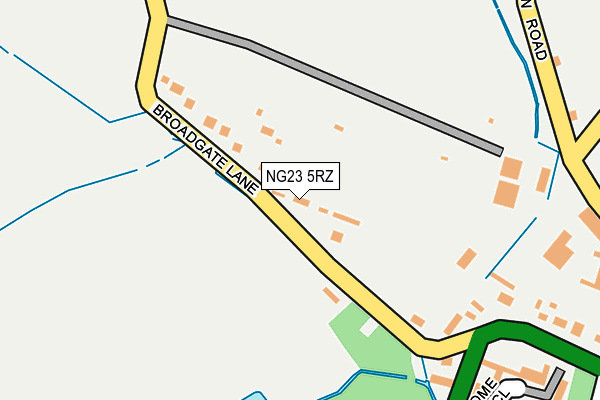 NG23 5RZ map - OS OpenMap – Local (Ordnance Survey) NG23 5RZ map - OS OpenMap – Local (Ordnance Survey)