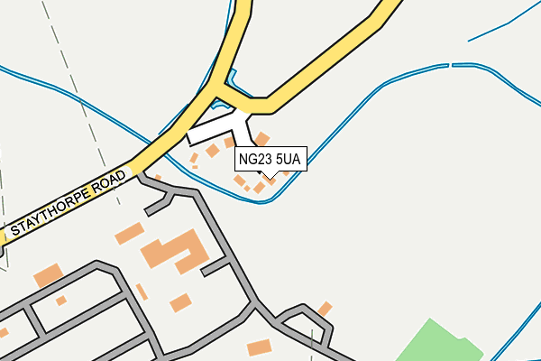 NG23 5UA map - OS OpenMap – Local (Ordnance Survey) NG23 5UA map - OS OpenMap – Local (Ordnance Survey)