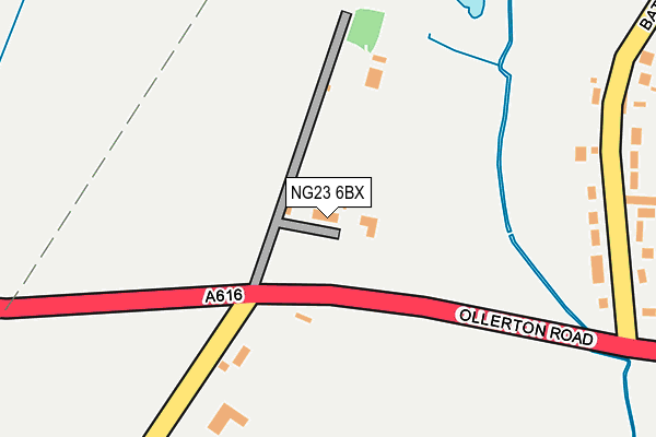 NG23 6BX map - OS OpenMap – Local (Ordnance Survey) NG23 6BX map - OS OpenMap – Local (Ordnance Survey)