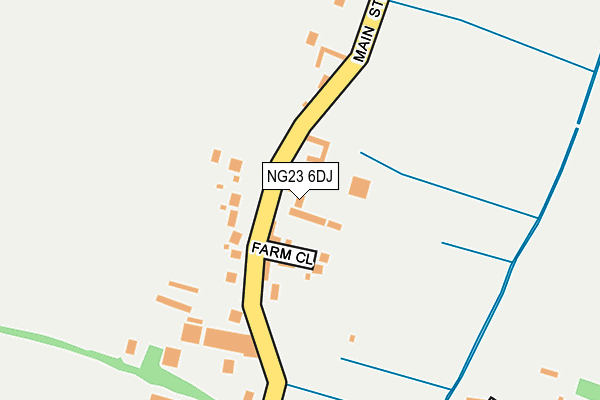 NG23 6DJ map - OS OpenMap – Local (Ordnance Survey) NG23 6DJ map - OS OpenMap – Local (Ordnance Survey)