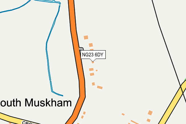 NG23 6DY map - OS OpenMap – Local (Ordnance Survey) NG23 6DY map - OS OpenMap – Local (Ordnance Survey)