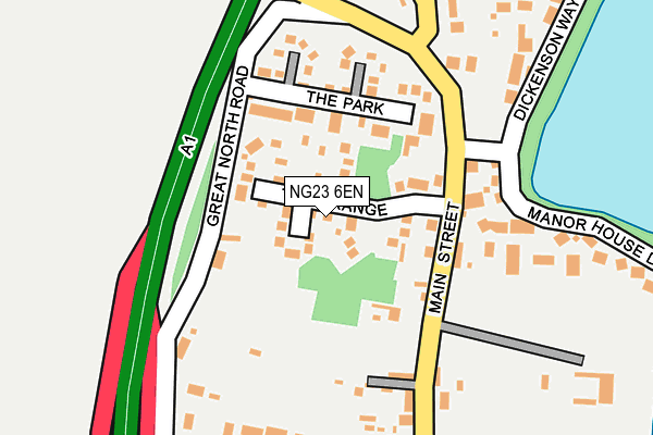 NG23 6EN map - OS OpenMap – Local (Ordnance Survey) NG23 6EN map - OS OpenMap – Local (Ordnance Survey)