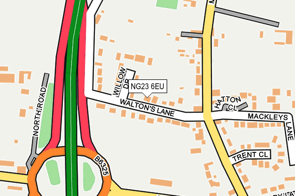 NG23 6EU map - OS OpenMap – Local (Ordnance Survey) NG23 6EU map - OS OpenMap – Local (Ordnance Survey)