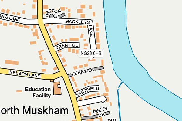 NG23 6HB map - OS OpenMap – Local (Ordnance Survey) NG23 6HB map - OS OpenMap – Local (Ordnance Survey)