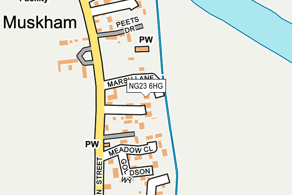 NG23 6HG map - OS OpenMap – Local (Ordnance Survey) NG23 6HG map - OS OpenMap – Local (Ordnance Survey)