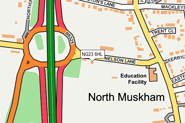NG23 6HL map - OS OpenMap – Local (Ordnance Survey) NG23 6HL map - OS OpenMap – Local (Ordnance Survey)